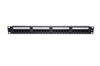 Патч-панель 19 1U кат.6 неэкранир. 24 порта RJ45 Dual IDC TOKOV ELECTRIC TKE-PP-6-1U-24P-UTP