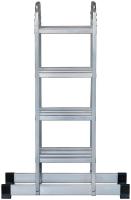 Лестница-трансформер четырехсекционная 4х4 13.2кг алюм. FIT 65450