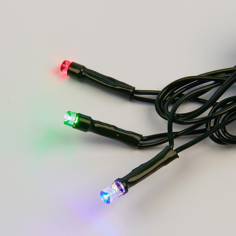 Гирлянда LED ULD-S0500-050/DGA MULTI IP20 5м 50 диодов разноцвет. свет провод зел. Uniel UL-00007303